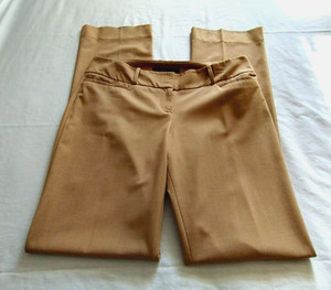 THE LIMITED Camel Tan "The DREW Fit" Casual Dress Pants Sz 10L (35.5 In)