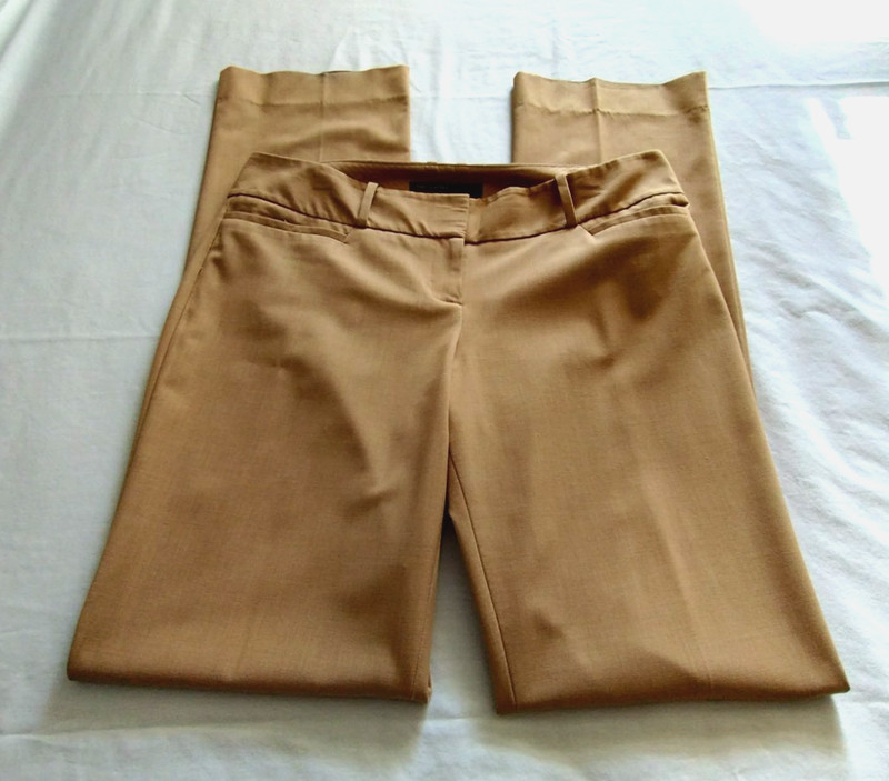THE LIMITED Camel Tan "The DREW Fit" Casual Dress Pants Sz 10L (35.5 In)
