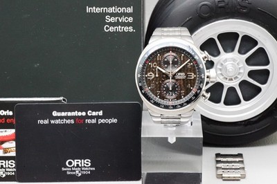 *Near MINT / PAPER* ORIS Williams F1 TT3 7587 Carbon Fiber Dial Automatic Watch