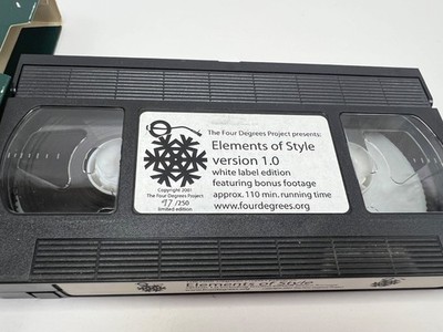 Elements Of Style RHYMESAYERS SLUG, EYEDEA & ABILITIES VHS PROMO Limited Edition