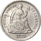 1873-S Seated Liberty Half Dime