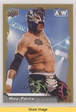 2022 Upper Deck AEW All Elite Wrestling Gold Rey Fenix #48 READ 0kb5