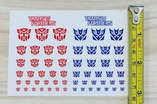 Transfer Decals Autobot Decepticon G1 Sticker Set - Clear Background Transform Transfer Decals Autobot Decepticon G1 Sticker Set - Clear Background Transform