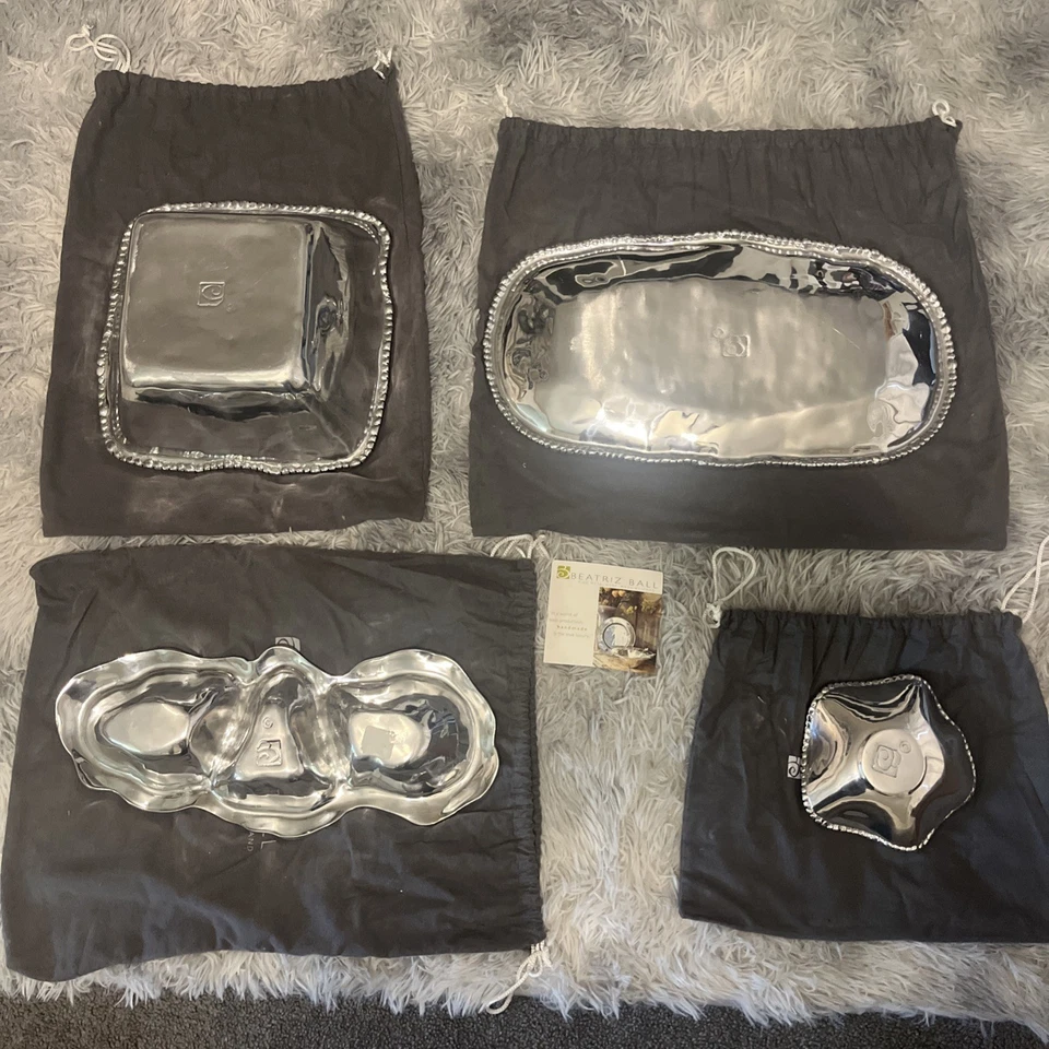 Beatriz Ball Fine Ware prato oval de pérola tigela quadrada & Wilton Company 10 peças - Imagem 2 de 4