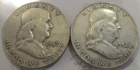 Franklin Half Dollars Lot of 2, 90% Silver-LOT E