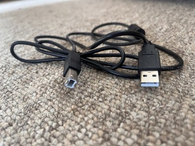 USB Typ-A Stecker auf USB Typ-B Stecker Kabel schwarz 1,5m Länge, Drucker, Festplatte