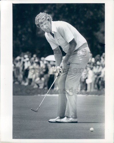 Foto stampa 1978 golfista Andy Bean in azione anni 70