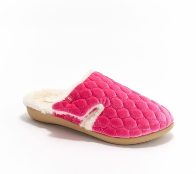 Revitalign Orthotic Washable Velvetemory Foam Slippers- Karla Pink Ruby 12/M New