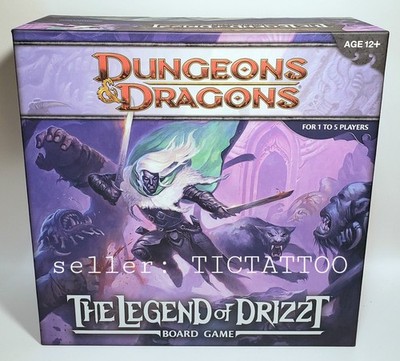  Dungeons & Dragons THE LEGEND OF DRIZZT Board Game NEW  Open Box COMPLETE Read