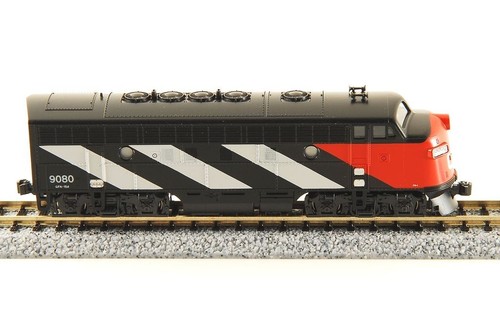 KATO N-Scale #106-0425 EMD F7 A/B 2 Locomotive Set Canadian National #9080, 9057 - Picture 15 of 23