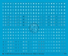 Peddinghaus 1/72 German Waffen-SS Division and Unit Markings WWII [Decal] 878