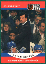 Brian Sutter - 1990-91 Pro Set #676 - St. Louis Blues Hockey Card