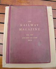 The Railway Magazine January to June1904. Bound in red .