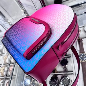 MICHAEL KORS JAYCEE Medium ZIP POCKET BACKPACK BAG  MK Dark Raspberry Multi