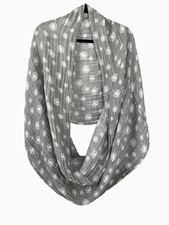 Hold Me Close Gray Dandelion Nursing Shawl Wrap Scarf Cotton Multi purpose Baby