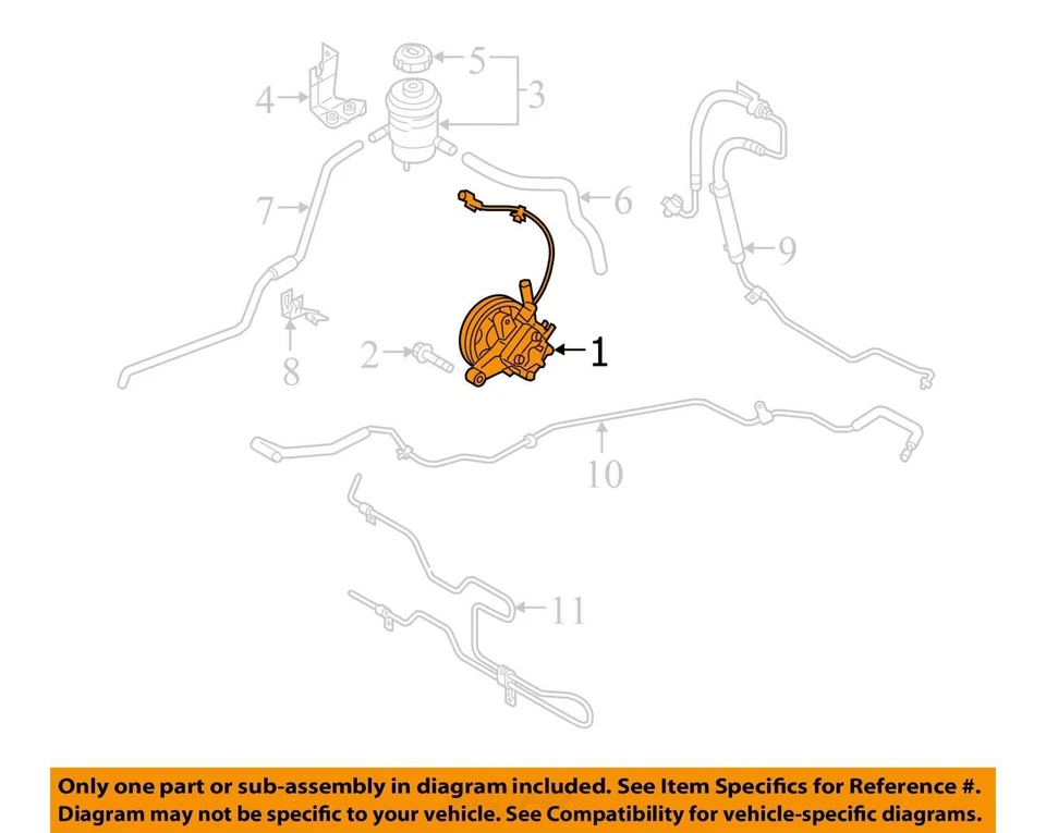 Bomba de dirección asistida Kia Sorento 2011 OEM 100 k millas - LKQ320029345 Foto 4 de 4