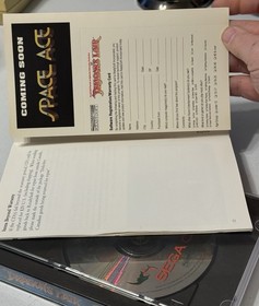 Dragon's Lair (Sega CD, 1994) Tested/authentic W/reg Card