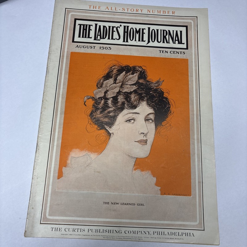 1903 AUGUST LADIES' HOME JOURNAL MAGAZINE - J. C. LEYENDECKER ILLUS. - ST 4460
