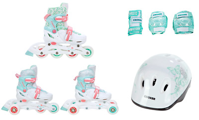 3in1 Kinder Inlineskates/Triskates/Rollschuhe Croxer Inez verstellbar
