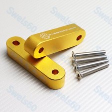 Gold Billet Hood Vent Spacer Riser Jdmpassword For 90-01 Integra 88-00 Civic