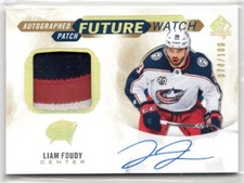 2020-21 SP Authentic Limited Future Watch Patch Auto #FWAPLF Liam Foudy 074/100