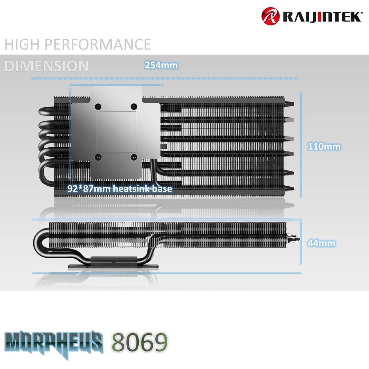 Raijintek MORPHEUS 8069 VGA Cooler Compatible with NVIDIA