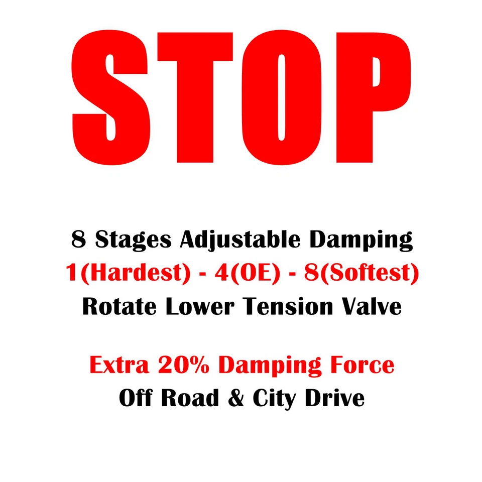 8-ступенчатые полный комплект амортизаторов FAPO P3 2-4,5 дюйма для Ford F-250 Super Duty 4WD 2005-2016 - Изображение 2 из 4