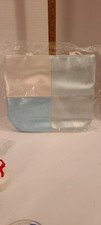 Vintage Avon Make-up Tote. From 2000. Silver and Blue. In Sealed Bag.