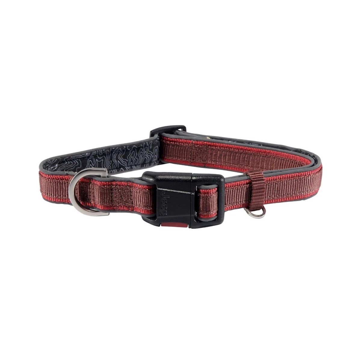 Jeep Off Road Premium Dog Collar Adjustable Reflective Colorado Red Size Large