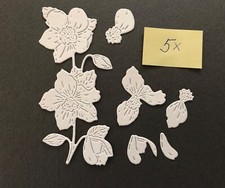 Stanzformen Decoupage Blumen Kartenaufleger