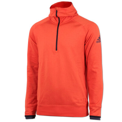 adidas Herren Climaheat Hoody Polarfleece Kapuzensweat Gr.S Skipullover orange