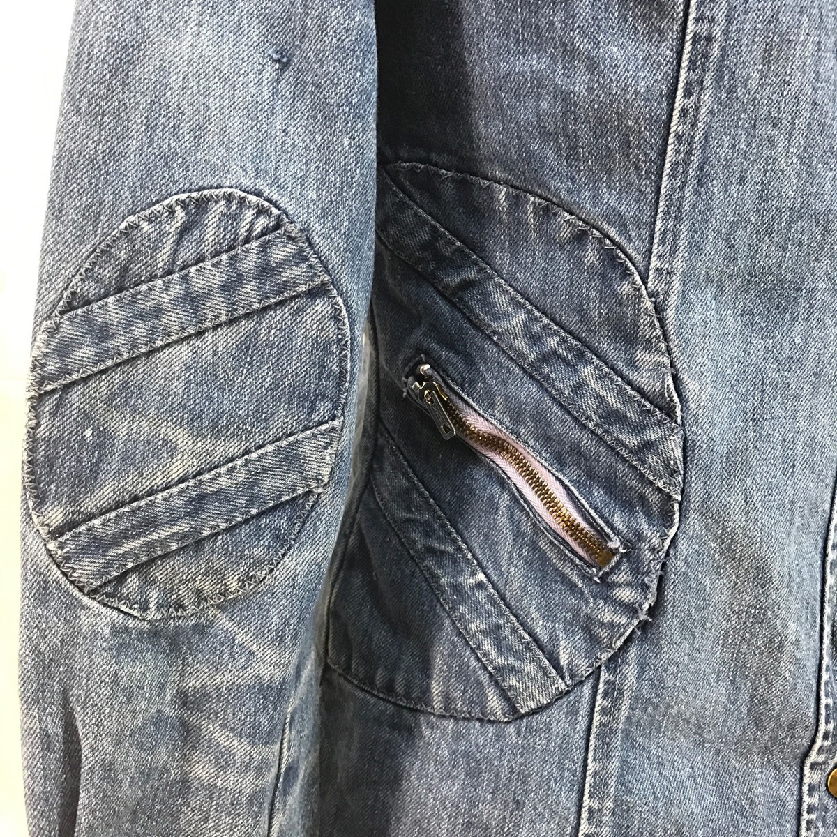 ジャケット・アウター 70's patchwork denim higanTokyo Vintage 70's Patchwork Denim Jacket // Made in France