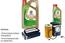BOSCH Inspektionspaket 6 L Castrol EDGE 5W-30 LL für Hyundai i30 Coupe 1.6 CRDi