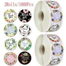 1000 Pcs Thank You Stickers Roll Thank You For Supporting Small Business Labels