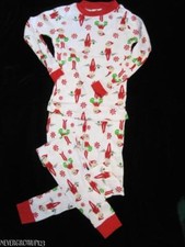 ELF ON THE SHELF 2 PC COTTON CHRISTMAS PAJAMAS PJS 4 6 8 10 GIRL BOY NWT