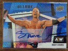 2022 AEW Ricky Starks BLUE LINE AUTO /35 ALLURE Trading Card Upper Deck #85850