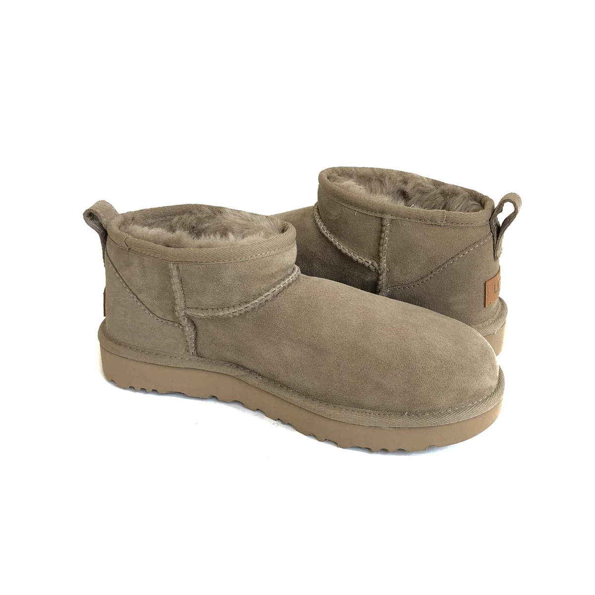 BOTTE UGG CLASSIC ULTRA MINI SHEARLING DOUBL E ANTILOPE US 12 EU 43 UK 10