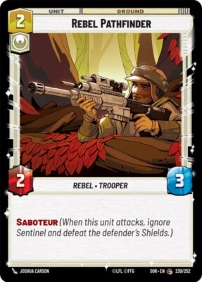x3 Rebel Pathfinder C Star Wars Spark of Rebellion M/NM