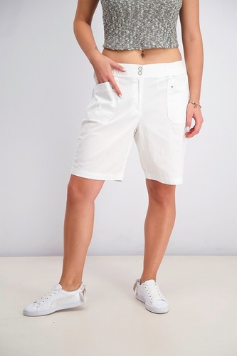 Petite White Skimmer Shorts Size 14P 
