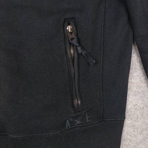 American Eagle Jacket Mens Medium Black Detachable Vest Lining Coat Grungy Y2K - Picture 5 of 18