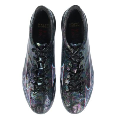 サッカーシューズ ブラック/レインボー Mizuno Alpha Japan Black Soccer Cleats P1GA2360 US8/ 26cm/ UK7