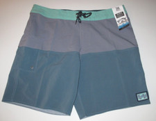 Billabong Men's 36 Fifty 50 Board Shorts Wave Washed Gray Blue Green Logo