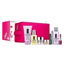 8 PIECE BEST OF CLINIQUE SKIN CARE & MAKEUP GIFT SET BOX FULL SIZE FAVORITES NEW