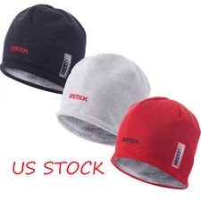 Windproof Winter Skiing Thick Warm Watch Cap Soft Fleece Beanie Hat Skull Cap US