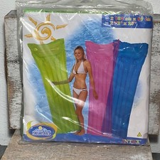 VTG 2000's Intex The Wet Set Swimming Float 72 X 27 59702 NEON GREEN NEW