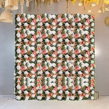 Artificial Silk Flower Wall Panel For Filming Wedding Party Backdrop Decor 6PCS