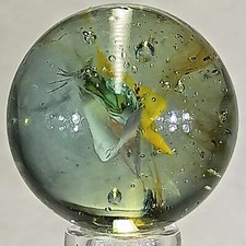 Large Hybrid Cat's Eye Marble .97 Inches Near-Mint Condition
