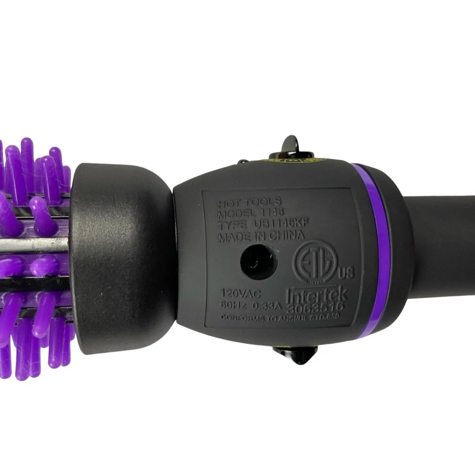 Hot Tools Pro 1" Hot Brush Styler Silicone Ceramic 1146 Volumizer Hair Tool - Image 4 of 4