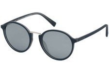 Timberland TB9160 91D Matte Blue Round Mirrored POLARIZED Sunglasses 51-20-145