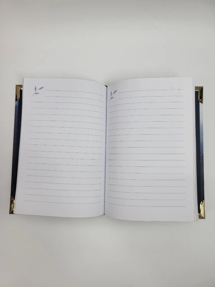 Blue/ Goldtone Corner Journal " With  God All Things Are Possible" Matthew19:26 - Image 3 of 4